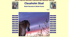 Desktop Screenshot of clausholmstud.com